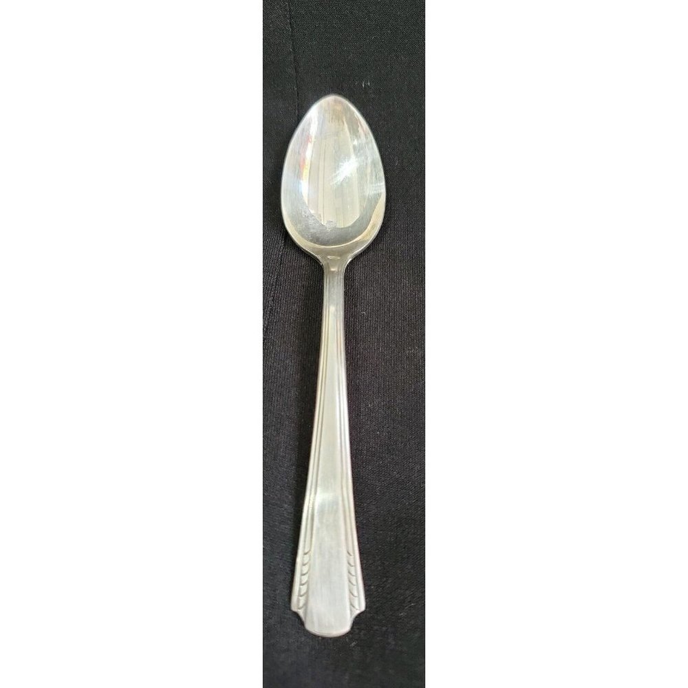 Carlton small espresso DEMITASSE SPOON silverplate 5" long VINTAGE